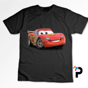 Cartoon Car Character Tshirt Print
