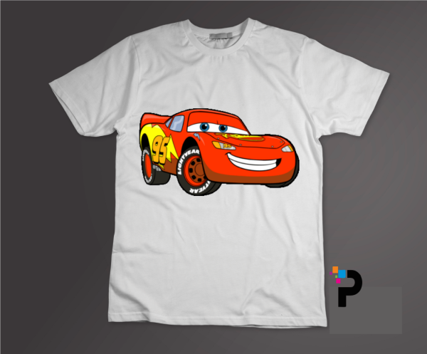 McQueen Car Tshirt Print