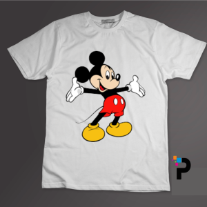 Micky Mouse T Shirt Print – Black And White Bear Tshirt Printing