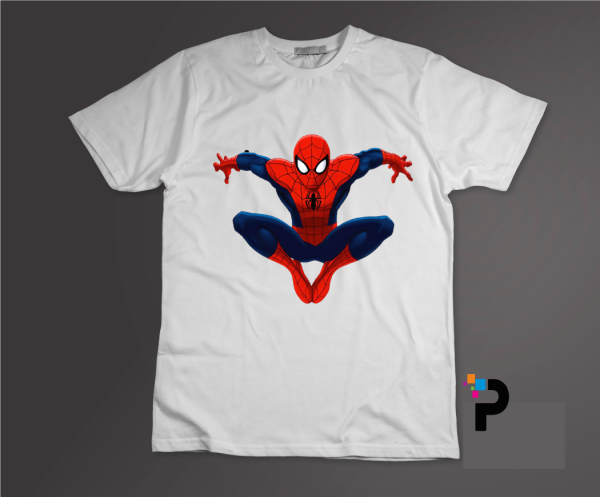 Customized Spider Man Tshirt Printing