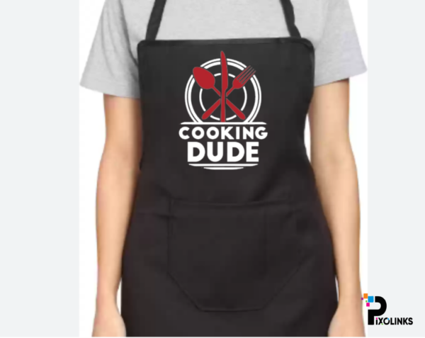 Kitchen Apron With Customized Print – Your Own Design Are Print