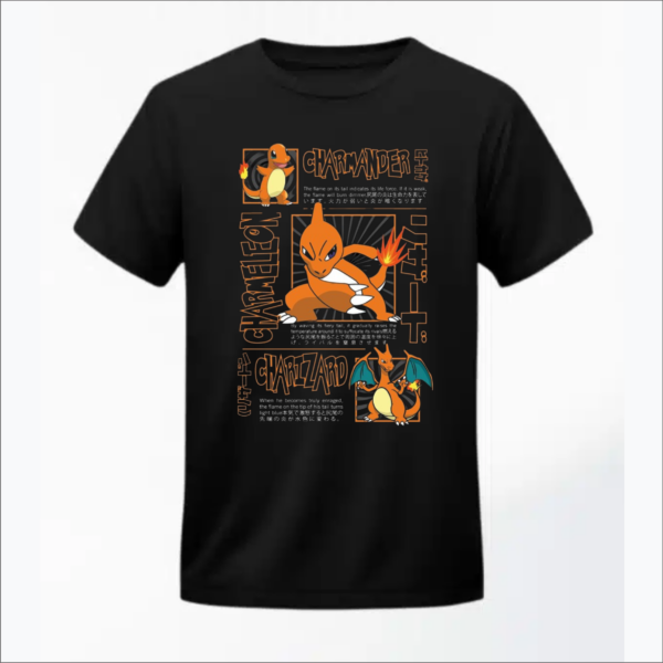 Charmander Cartoon Tshirt Print