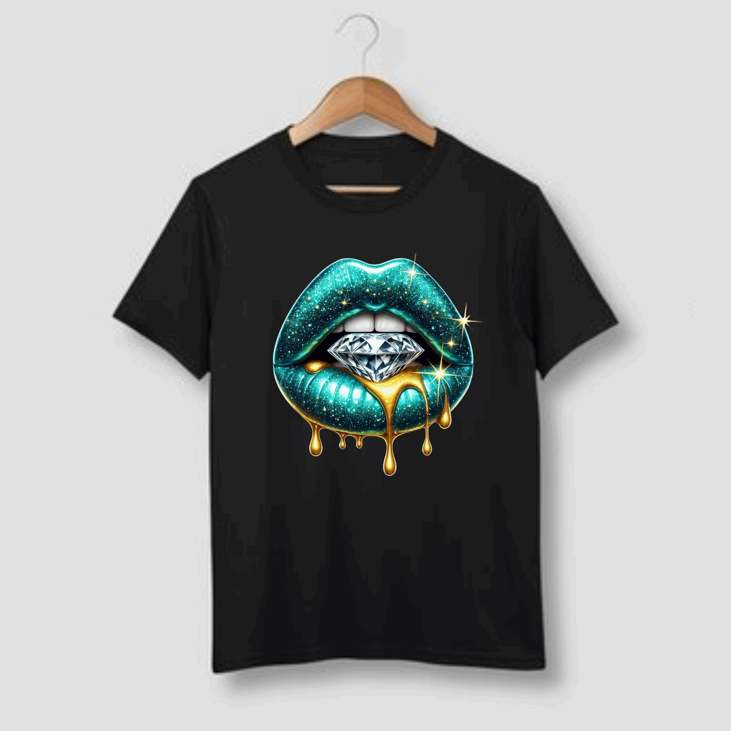 teal-dripping-diamond-lips-tshirt-scaled-1.png